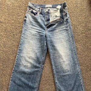 DAZE - Sundaze Raw Hem High Waist Crop Straight Leg Jeans - SZ 29